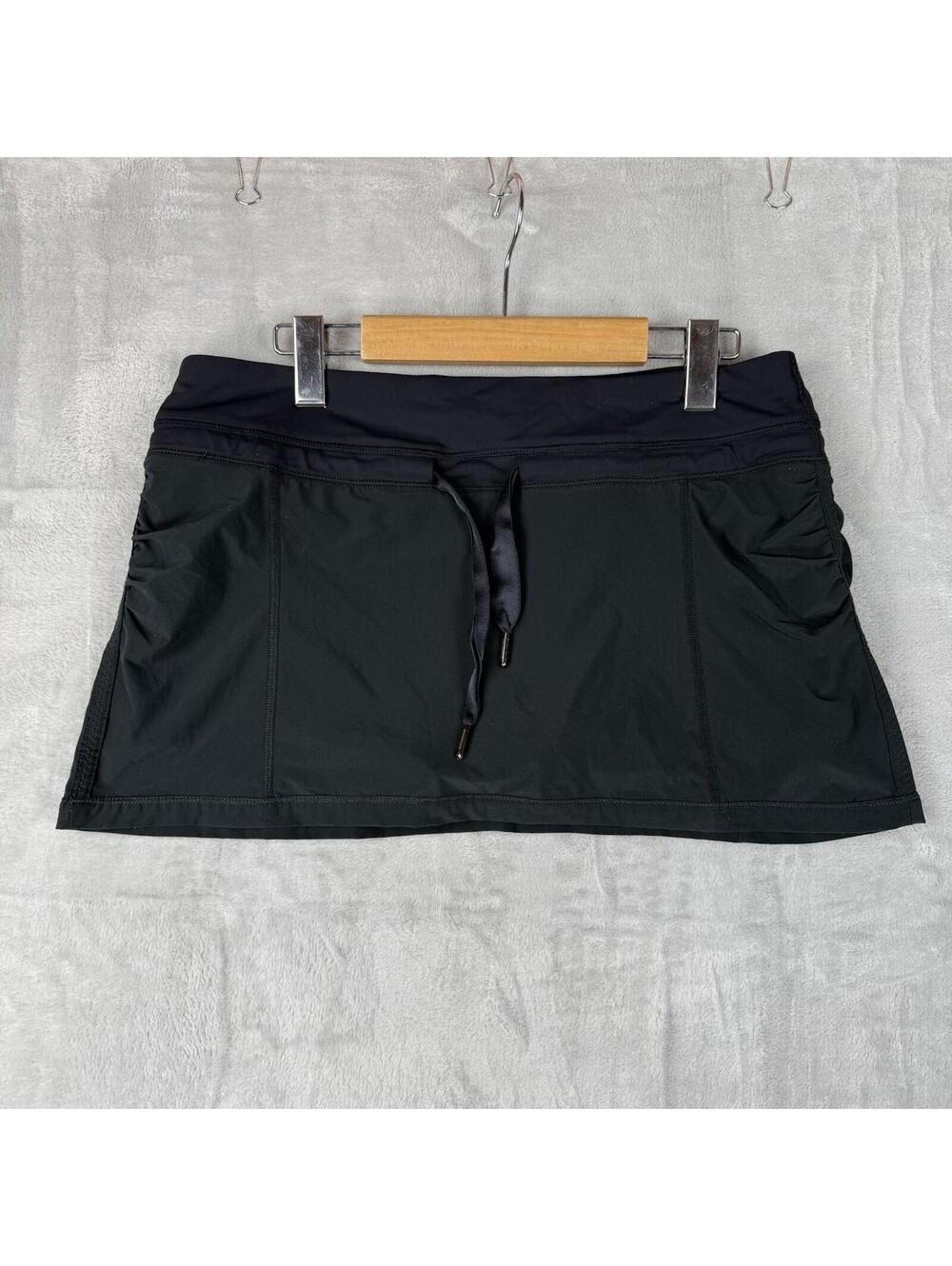 Lululemon Skirt Size 8 Black Pleated Tennis Skort Athletic Build In Shorts Prepy